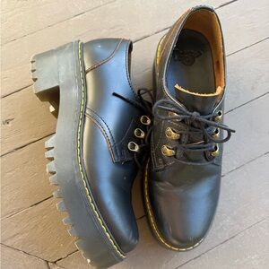 DR Martens Lug Sole Platform Shoes black 9 women’s